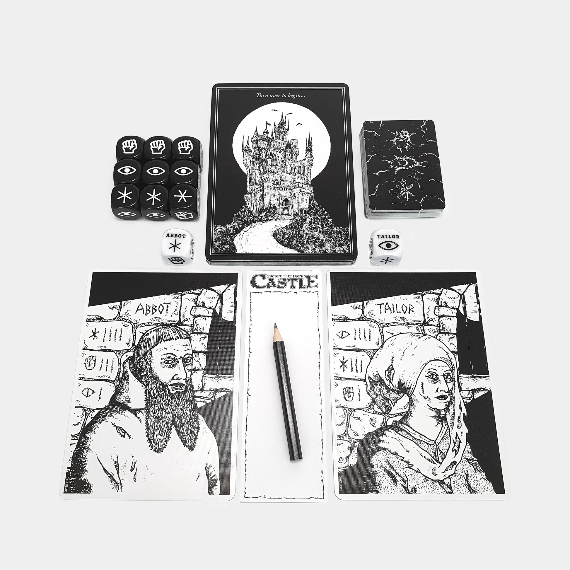 escape the dark castle card sleeves Double matte Eschaton artwork sleeves The Last of Us: Escape
